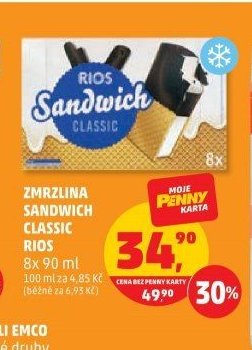 Zmrzlina Sandwich Classic Rios