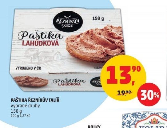 PAŠTIKA ŘEZNÍKŮV TALÍŘ