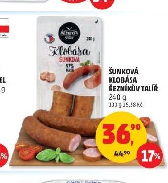 ŠUNKOVÁ KLOBÁSA ŘEZNÍKŮV TALÍŘ