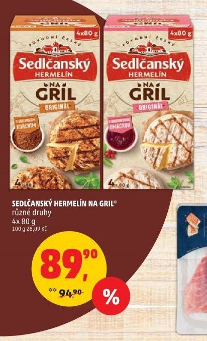 Sedlčanský Hermelín na gril