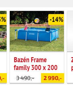 Bazén Frame family 300 x 200 - UNI HOBBY akcniletaky.com