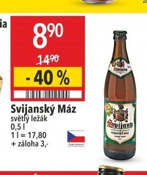 Svijanský Máz světlý ležák