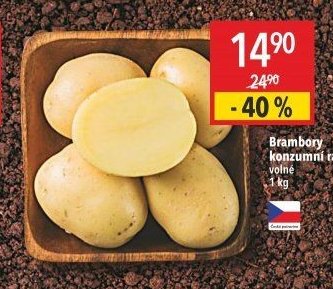 Brambory konzumní rané volné