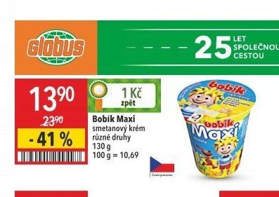 Bobik Maxi smetanový krém