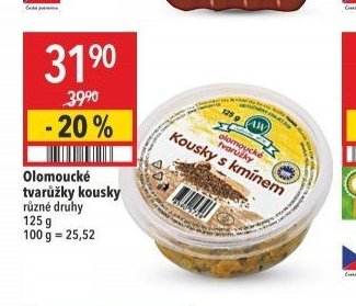 Olomoucké tvarůžky kousky
