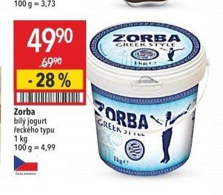 Zorba bílý jogurt řeckého typu