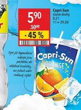 Capri-Sun různé druhy