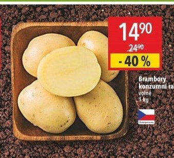 Brambory konzumní rané volné 1 kg