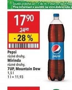 Pepsi, Mirinda, 7UP, Mountain Dew