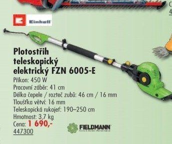 Plotostřih teleskopický elektrický FZN 6005-E - UNI HOBBY akcniletaky.com