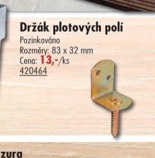 Držák plotových polí