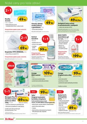 akční leták Dr. Max 1.7.2021-31.8.2021