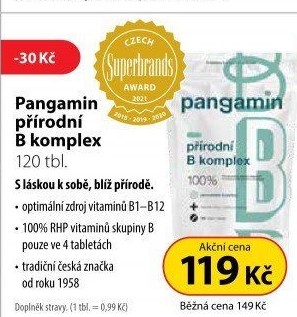 B komplex přírodní Pangamin