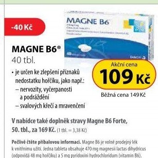 Doplněk stravy Magne B6 Sanofi