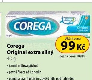 Fixační krém na zubní protézu Corega