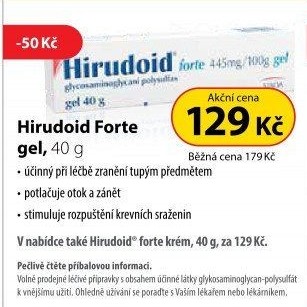 Gel na zánět a otoky Hirudoid Forte