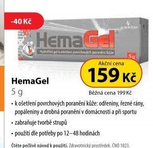 Gel urychlující hojení Hemagel Apotex