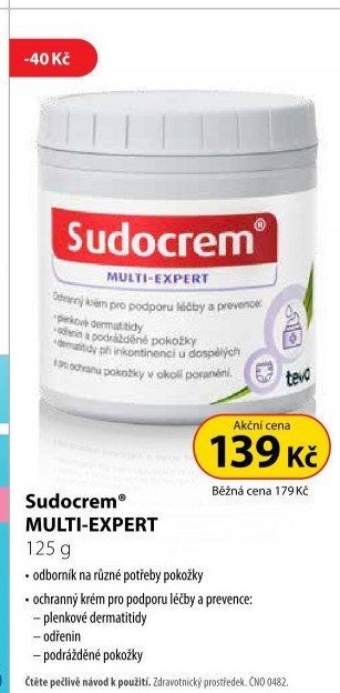 Krém na ekzém a akné Multi Expert Sudocrem