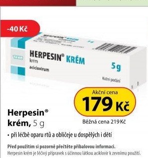Krém na opary Herpesin