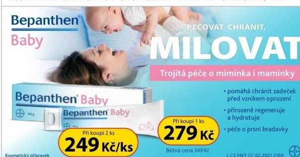 Mast proti opruzeninám Baby Bepanthen