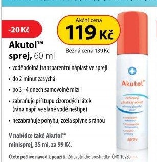 Obvaz plastický ochranný ve spreji Akutol