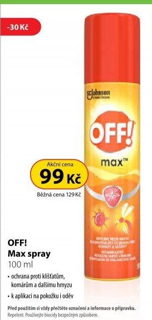 Repelent sprej na komáry a klíšťata Max Off!