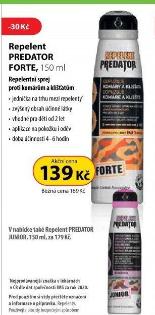 Repelent ve spreji Forte Predator Leroy