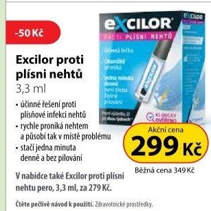 Roztok na léčbu plísně nehtů Excilor