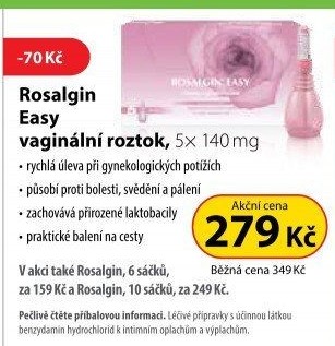 Roztok vaginální Rosalgin Easy