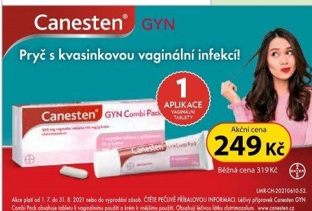 Sada na léčbu vaginální mykózy Combi Pack Gyn Canesten