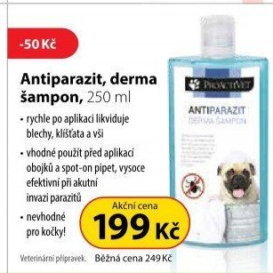 Šampon pro psy antiparazitní Proactivet Derma