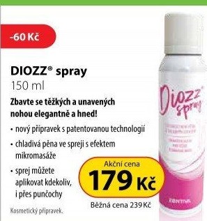 Sprej na unavené nohy Diozz
