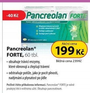 Tablety na zažívání Pancreolan Forte