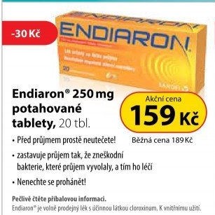 Tablety proti průjmu Endiaron