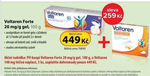 Voltaren Forte 20 mg/g gel 100 g