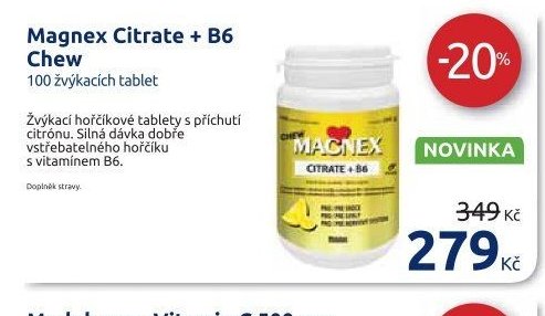 Magnex Citrate + B6 Chew
