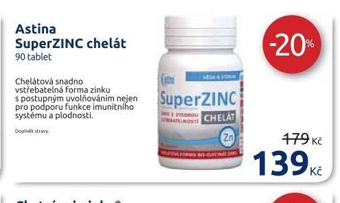 Astina SuperZINC chelát