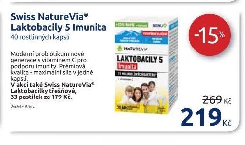 Swiss NatureVia Laktobacily 5 Imunita