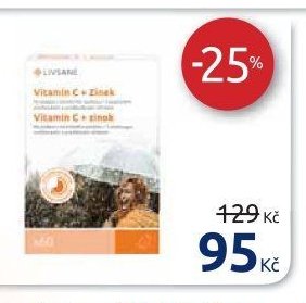 Vitamin C + Zinek vysoká dávka, 60 tablet