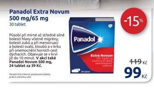 Panadol Extra Novum 500 mg/65 mg