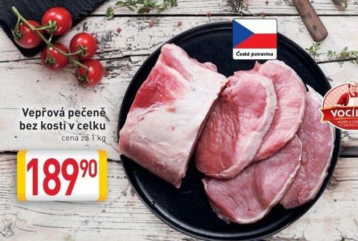Vepřová pečeně bez kosti v celku