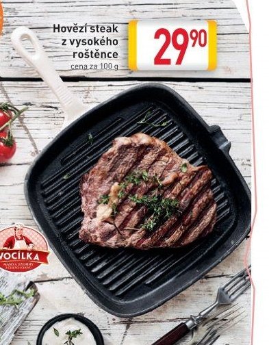 Hovězí steak z vysokého roštěnce