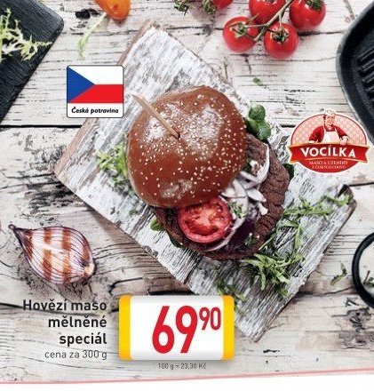 Hovězí maso mělněné speciál