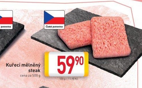 Kuřecí mělněný steak