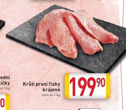 Krůtí prsní řízky krájené