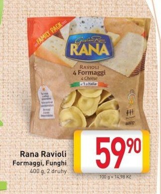 Rana Ravioli Formaggi, Funghi