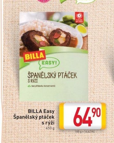 BILLA Easy Španělský ptáček s rýží