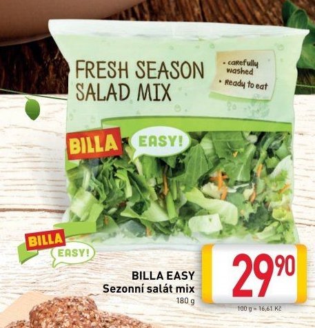 BILLA EASY Sezónní salát mix 180 g