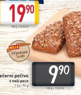 Večerní pečivo z naší pece 1 ks