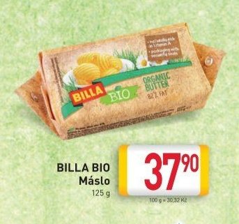 BILLA BIO Máslo 125 g